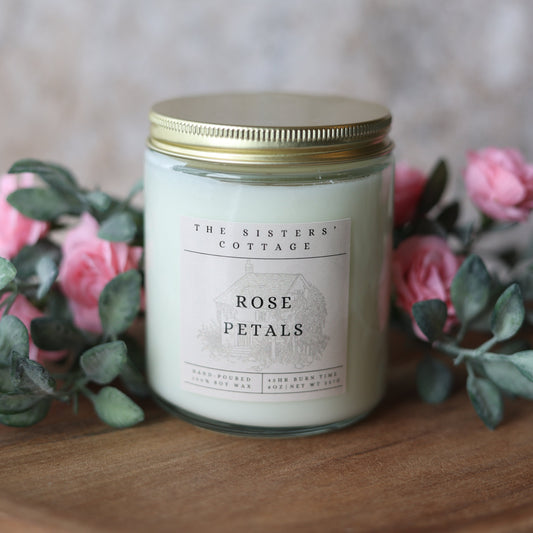 Rose Petals Scented Candle